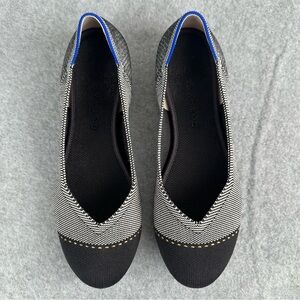 Rothy’s The Flat Grey Mist Captoe Womens US Size 9 Washable Knit
